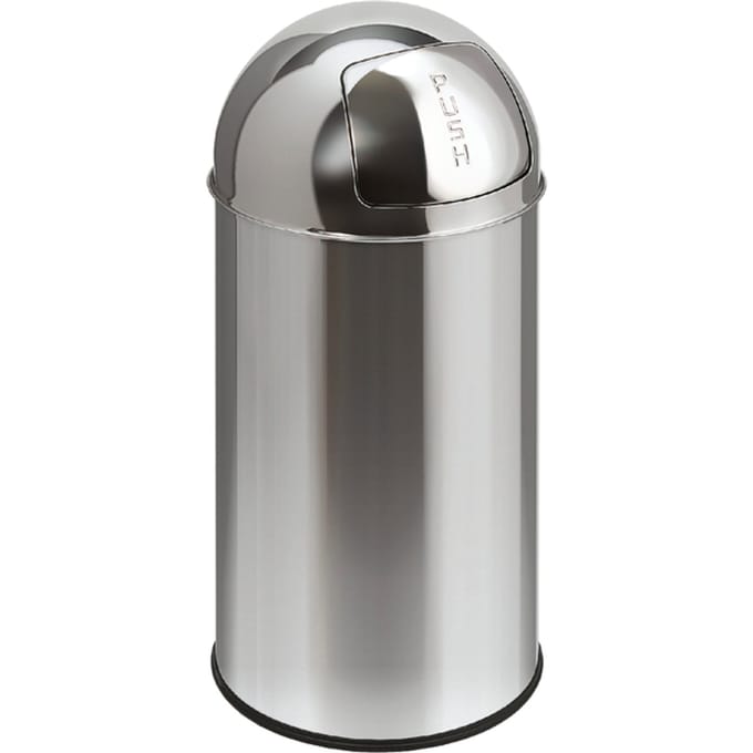 EKO - Pushcan 40 liter - Stainless steel - RVS - Prullenbak