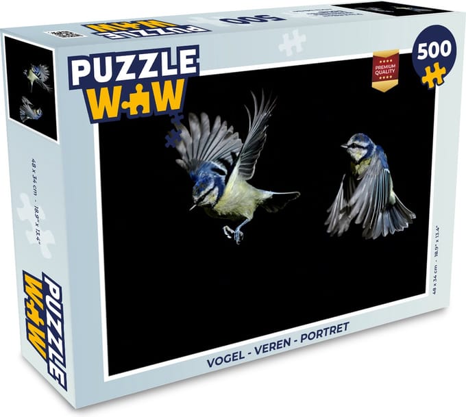 Puzzel Vogel - Veren - Portret - Legpuzzel - Puzzel 500 stukjes