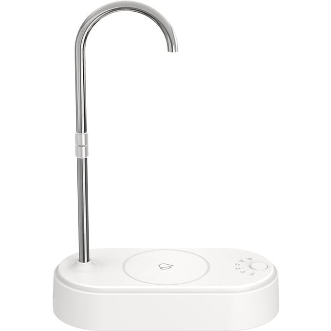 Waterflesdispenser voor op het bureau, waterflespomp voor op het aanrecht voor 5 gallons USB-oplaadwater wit
