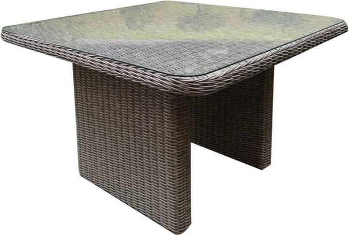 Bilbao lounge-diningtafel 110x110xH70 cm grijs
