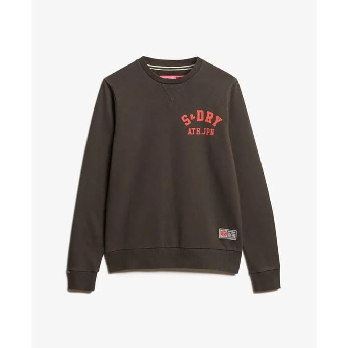 Superdry - Atheltic sweatshirt met print - Heren - Truien