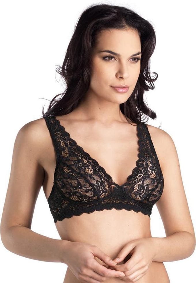 Hanro - Bralette - Moments - Zwart - 85C