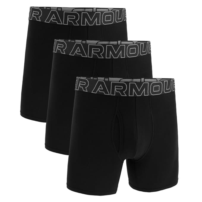Under Armour Ua Performance Cotton - Solid 6 In 3Pk Boxershorts