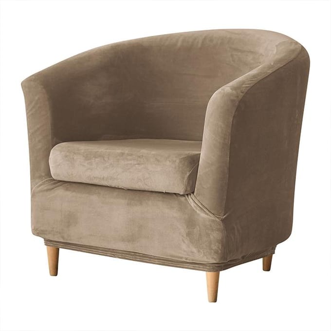 Meble odNowa - Club Stoelhoes - Beige - Cappuccino - Velours