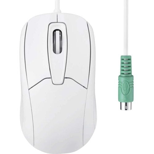 Perixx PERIMICE-209 P W Muis Kabelgebonden Optisch Wit 3 Toetsen 1000 dpi PS2-aansluiting