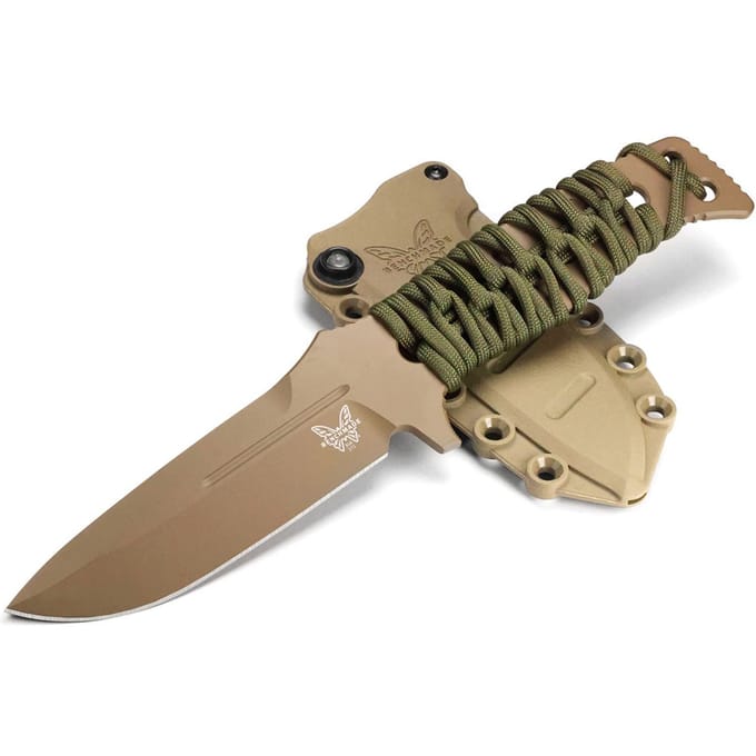 Benchmade Fixed Adamas Flat Earth – Vast Mes met MagnaCut Lemmet en Paracord Handgreep