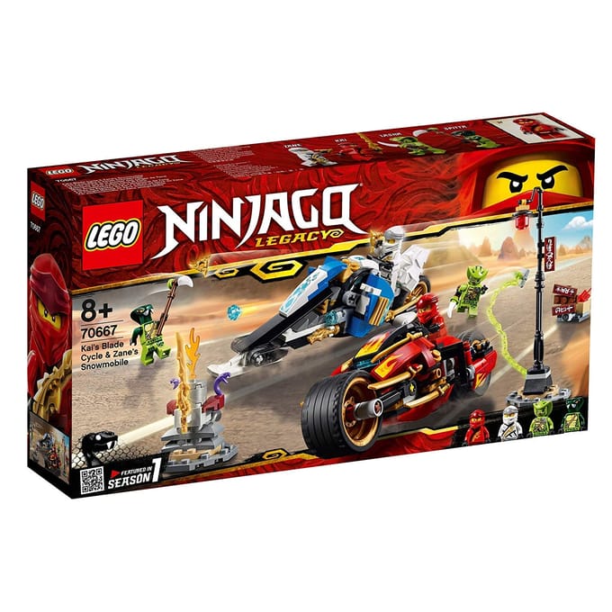 LEGO NINJAGO Zwaardmotor van Kai & Sneeuwscooter van Zane 70667