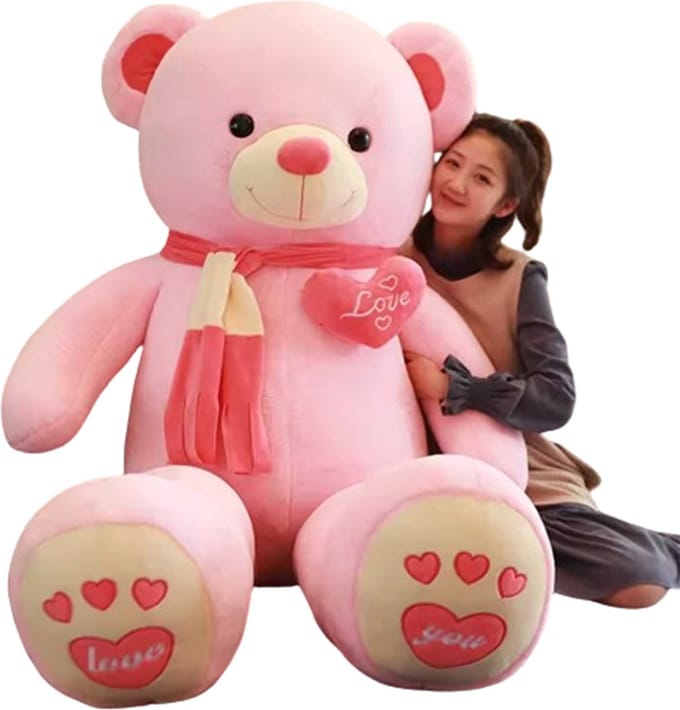 Gigantische Roze Beer - Zonder Vulling - 2 METER - Knuffel - Mega Teddybeer