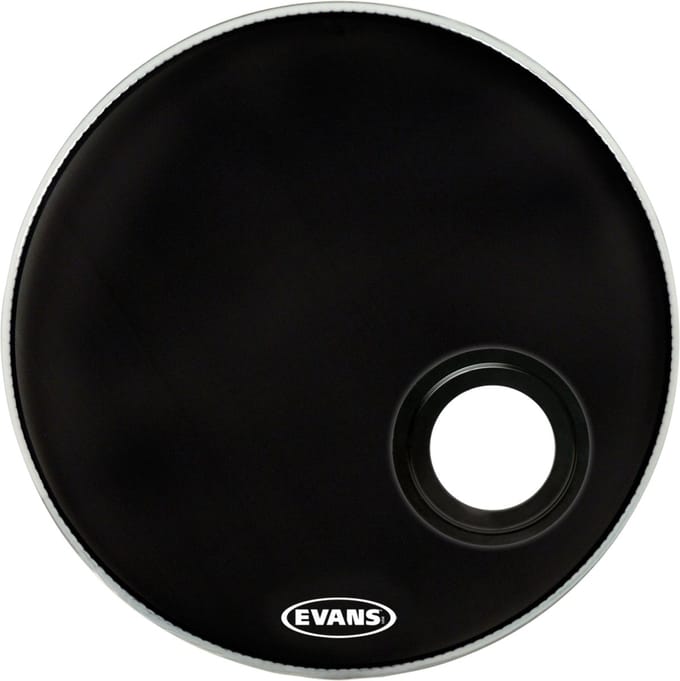 Evans BD24REMAD 24", zwart, bas Drum Reso - Bass drumvel