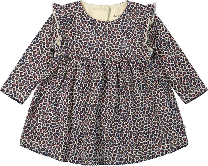 ducky beau jurk angora rood