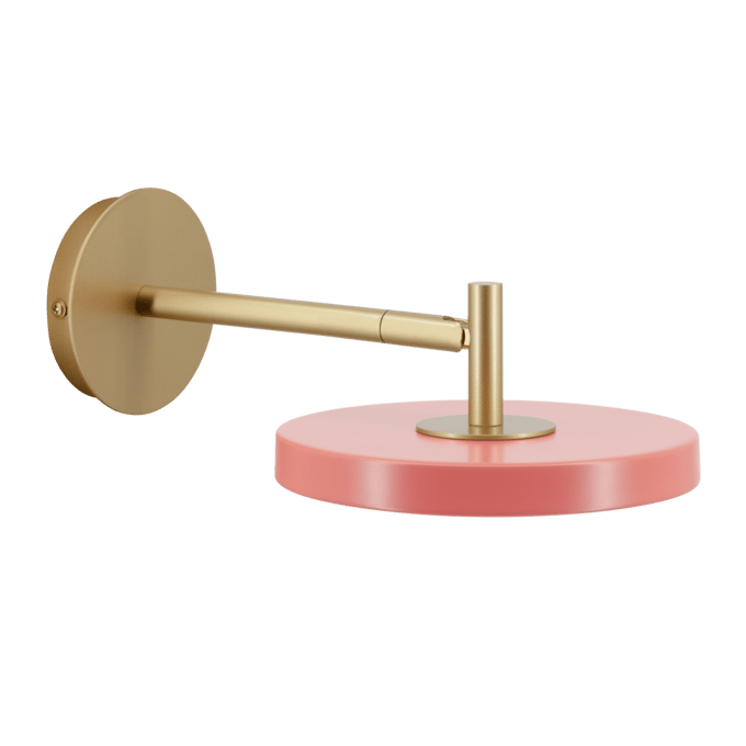 UMAGE LED wandlamp Asteria Short, rosé/messing, stekker