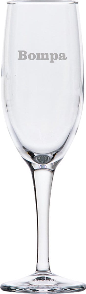 Champagneglas gegraveerd - 16,5cl - Bompa