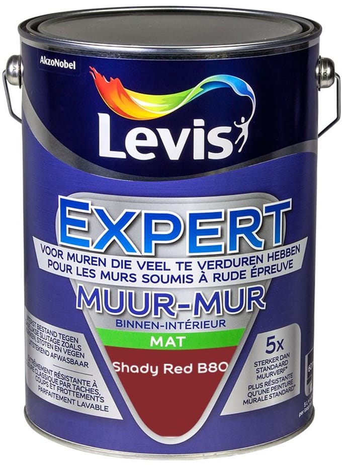 Levis - Expert Muur Binnen Mix - Shady Red B80 - Mengverf - 5 L