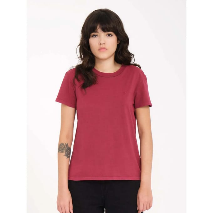 Dames-T-shirt Volcom Solid Stone Emb