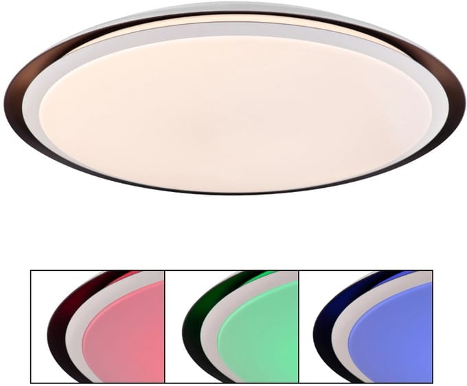 Globo - plafonniere - Xaver - wit - metaal - Ø 56cm - LED - 41359-40RGBSH