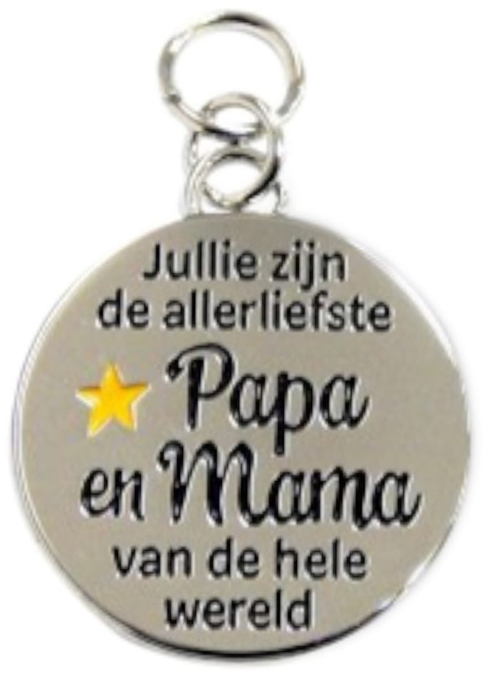 Bedeltje - Papa & mama - Charms for you
