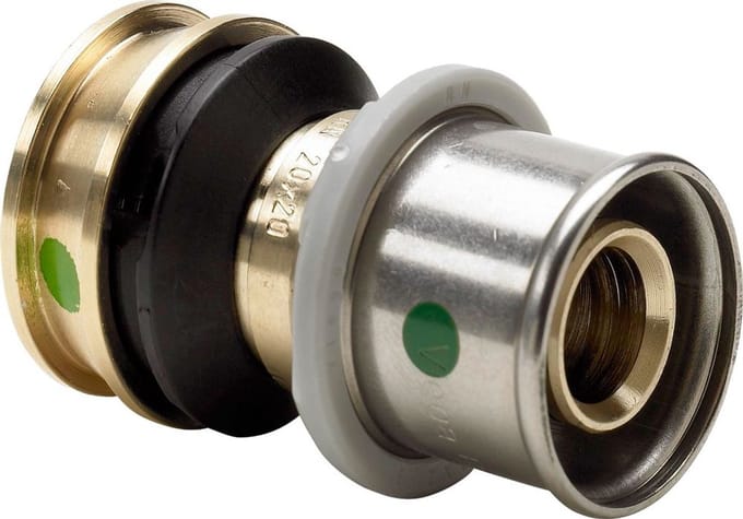 Viega Raxofix-overgangskoppeling, d1 20, d2 20 siliciumbrons model 5315.9, 646653