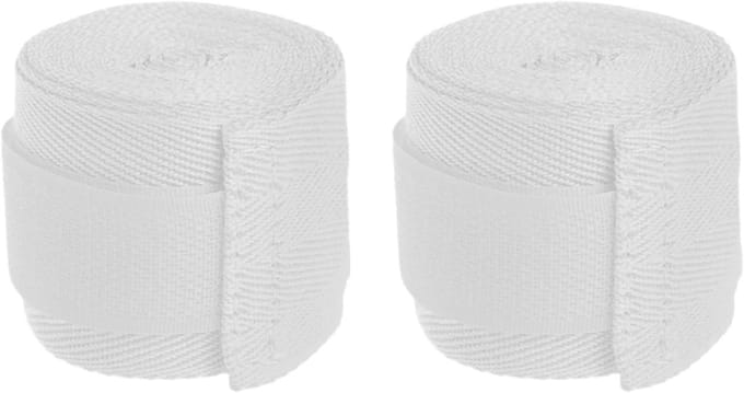 Bokshandschoenen Bandages - Hand Wraps - Vechtsport Training - Drukondersteuning Technologie - 15 cm Lengte - Wit
