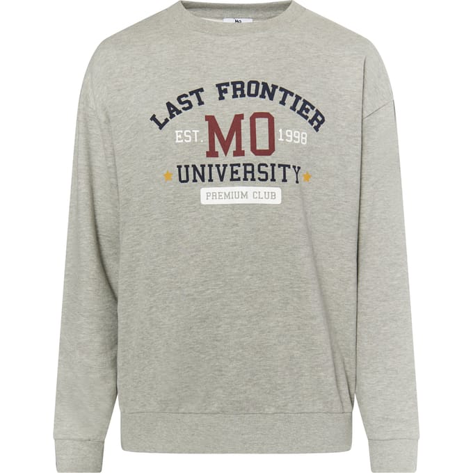 Mo Sweatshirt Heren grijs melange