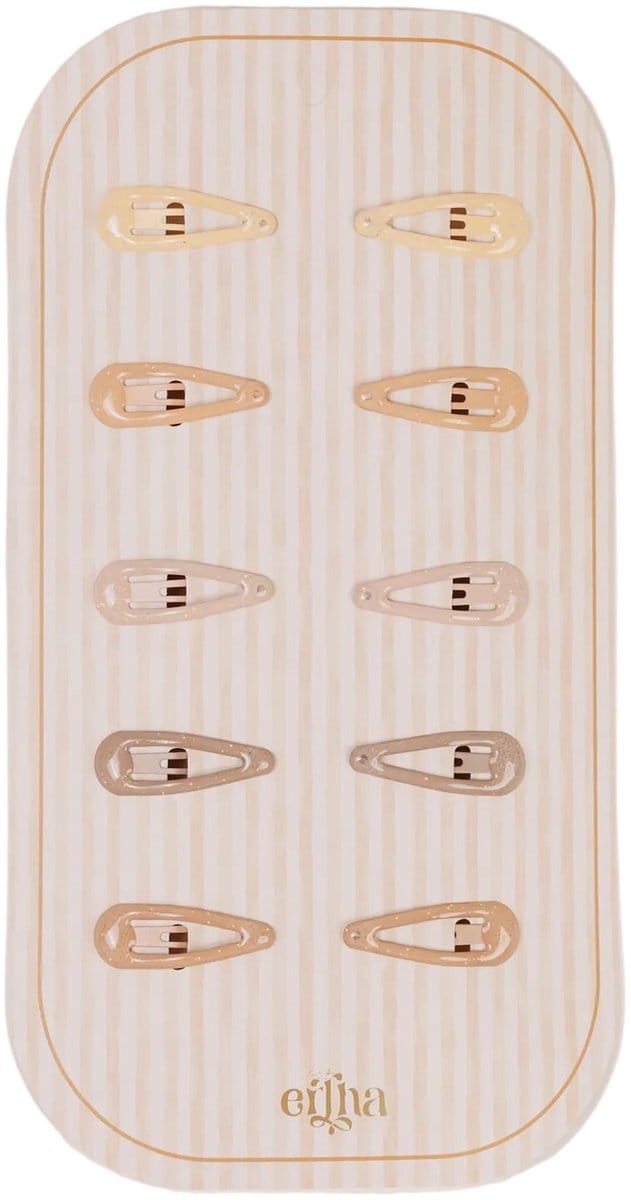 Mrs Ertha Glitter Mini Haarclips - Set van 10 stuks - Multi