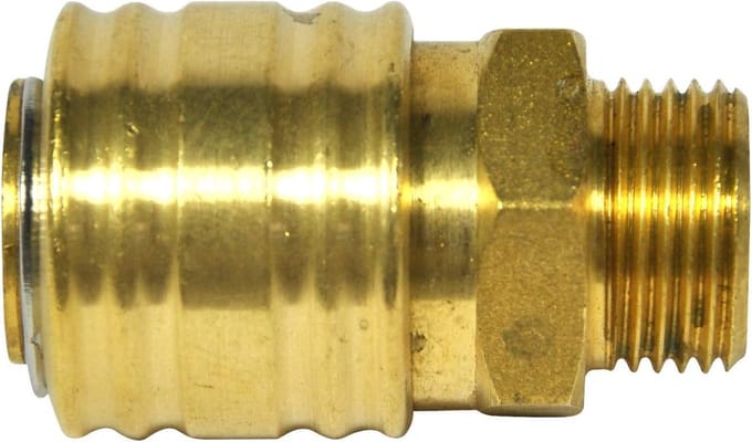 SW-Stahl 25080L perslucht eenhandsnelkoppeling DN 7, 2 buitendraden 3/8 inch
