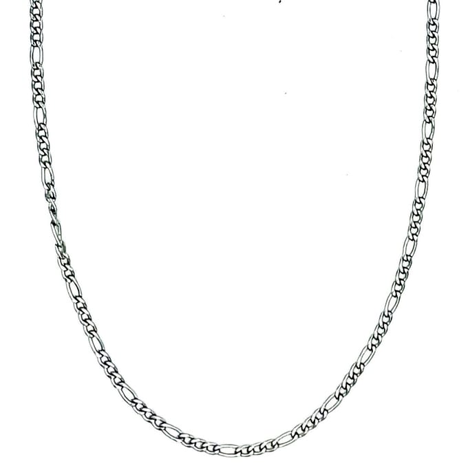 Tesoro Mio Michel – TMM Basics – Edelstaal Ketting met Figaro Schakel – 3 mm / 56 cm