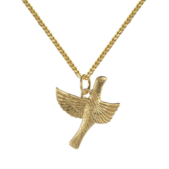 Lauren Sterk Amsterdam ketting vogel - verguld - extra coating