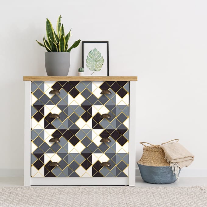 Scandinavische meubelsticker nek 60 x 90 cm