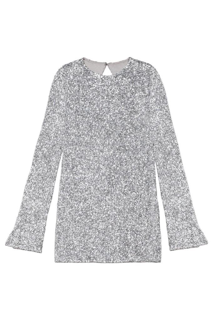 Mikuta The Light Sequin Dress White Größe: M | Minikleider Outlet | Damen | Weiß