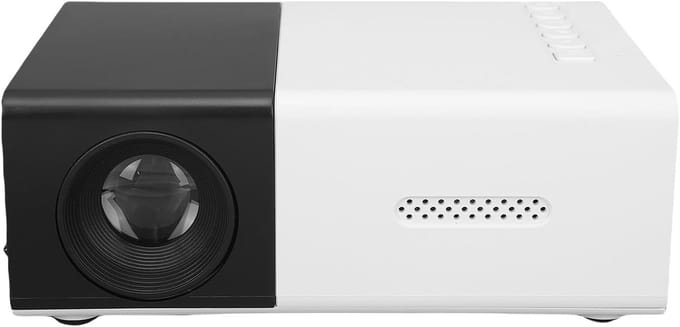 Draagbare 1080p Projector met 6000 Lumen en Correctiefunctie voor Thuisbioscoop en Buitenactiviteiten