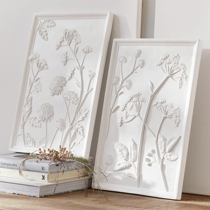 LOBERON Afbeelding set van 2 Carrefour wit
