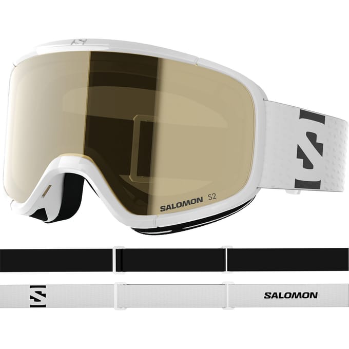 Salomon Lumi Access Kinderskibril Wit Goud S2