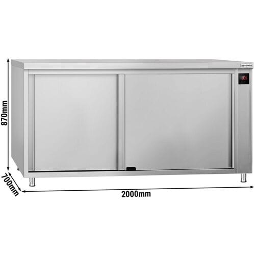 GGM Gastro Wärmeschrank ECO - 2000x700mm - mit Schiebetüren - Digital