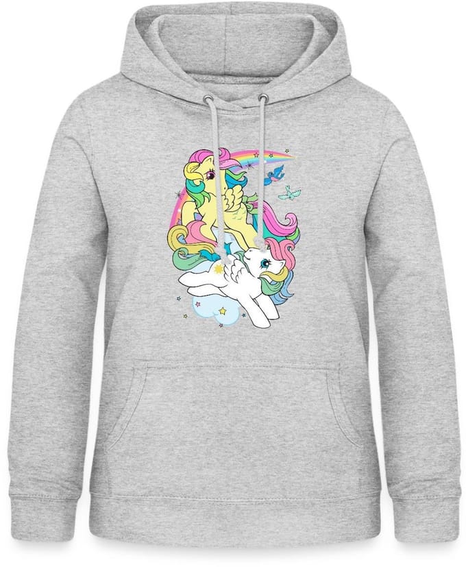 My Little Pony Retro Pony's Met Gekleurde Manen Hoodie Dames