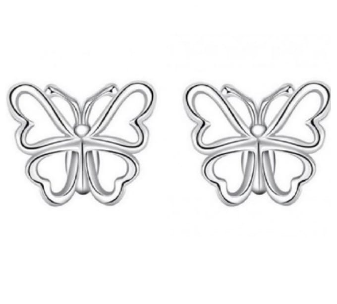 Oorbellen- Vlinder- zilverkleur- Charme Bijoux