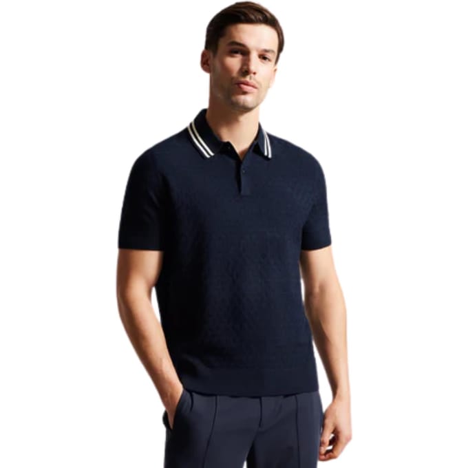 Ted Baker Heren Gestikt Poloshirt - MAHANA