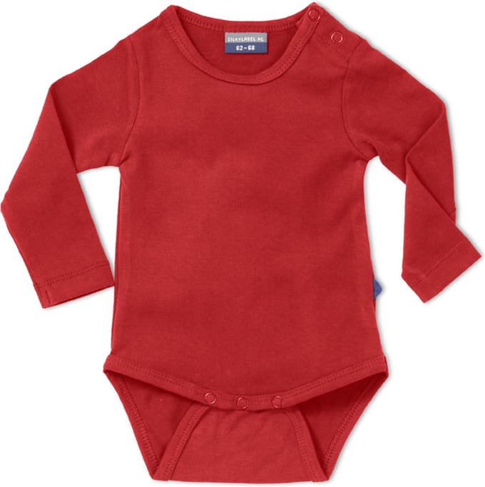 Silky Label romper hypnotizing red - lange mouw - maat 62/68 - rood