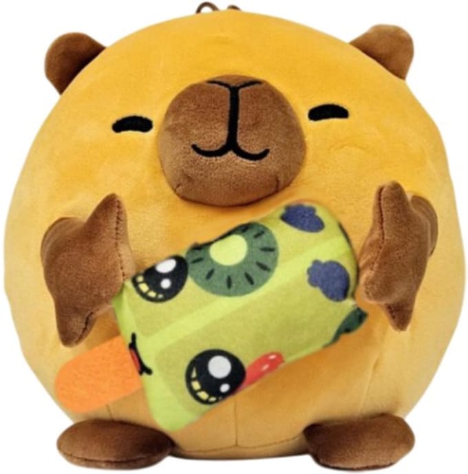 Capibara (fruit ijs) Kawaii Pluche Knuffel 20 cm - Capybara