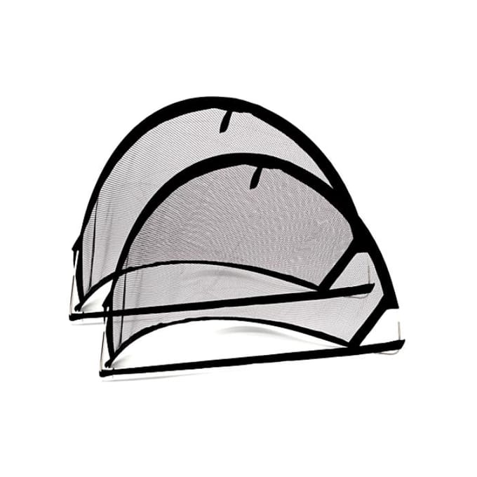 Dunlop - 2 Pop-up doeltjes met mini bal en handpomp - 60x40x40cm
