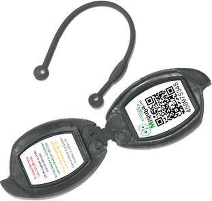 kofferlabel bagagelabel met QR-code (per 2 stuks)