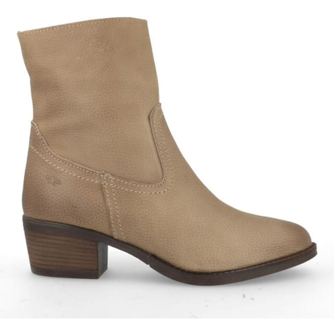 Aqa Shoes Cafe kort blokhak A8663B13 TAUPE