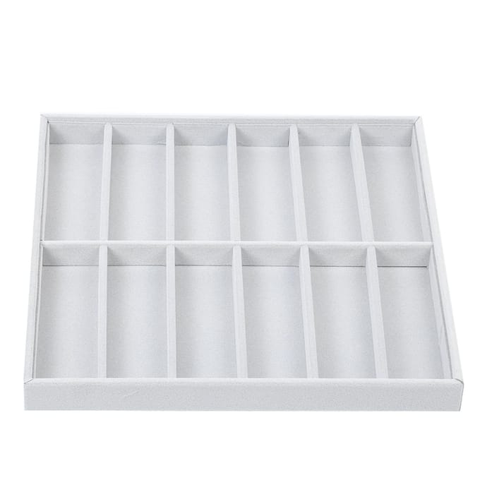 12 Vakken Zonnebrillen Opbergdoos Brillen Etui Organizer Sieraden Display Container white