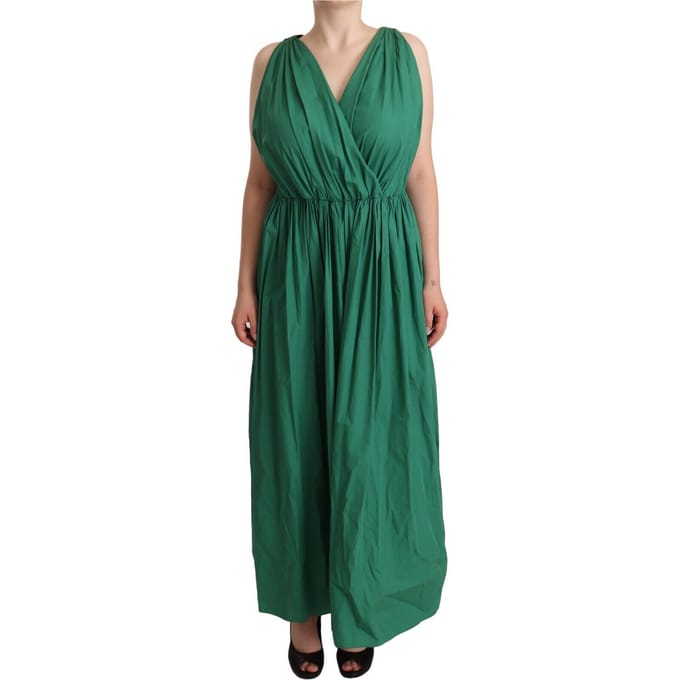 Dolce Gabbana Maxi Jurk Mouwloos V-hals