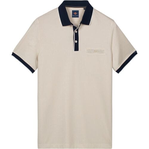 Baileys Polo Uni Color Buttoned Chestpocket Solid Color Fabric Details Shell / male