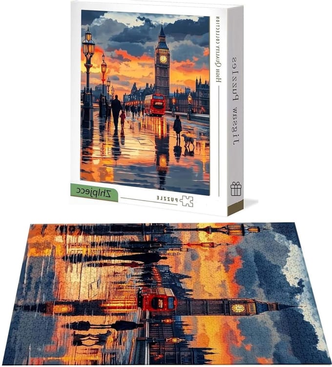 Landschap Puzzel - 4000 Stukjes - Ontspanning Thuis - Houten Kwaliteit Stukjes - 141x87cm - Multicolor
