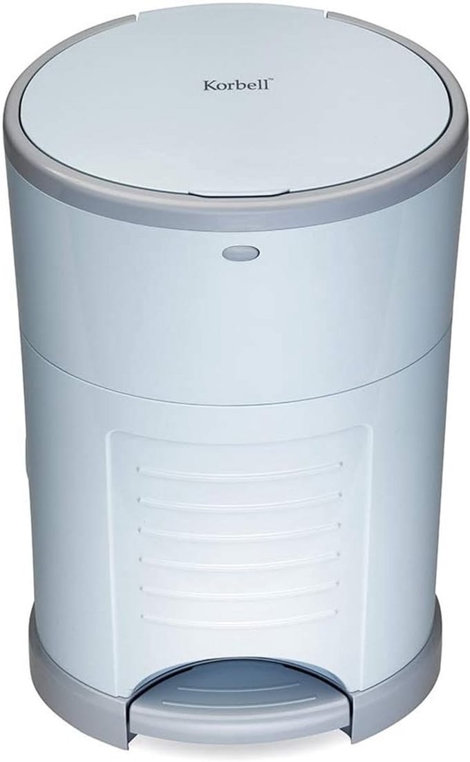 Handsfree Luieremmer 16 Liter met Geurtablet, Pastelblauw