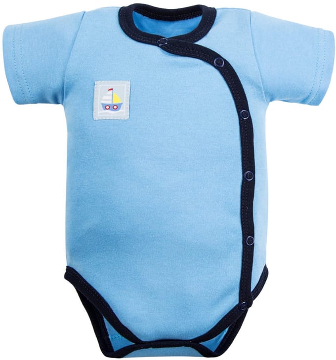 Eevi - Rompertje Naud - Blauw - Bootje - Maat 68 - 4 t/m 6 maanden