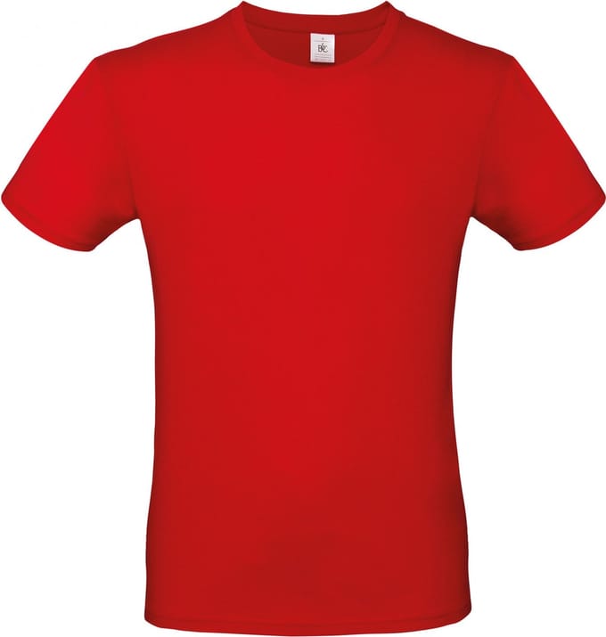 Classic E150 T-shirt B&C Collectie Rood Maat S