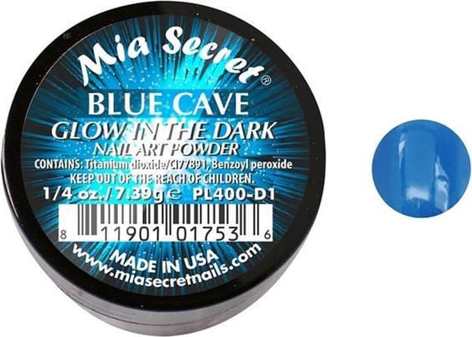 Glow in the Dark Acrylpoeder Blue Cave