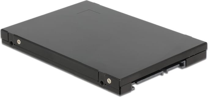 DeLOCK 2,5'' SATA behuizing voor 2 M.2 SSD's (max. 80mm) met RAID - SATA600 / zwart